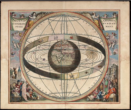 A Brief History of Real World Magic-Scenography of the Ptolemaic Cosmography by Loon, J. van (Johannes), ca. 1611–1686. Public Domain through Wikipedia Commons
